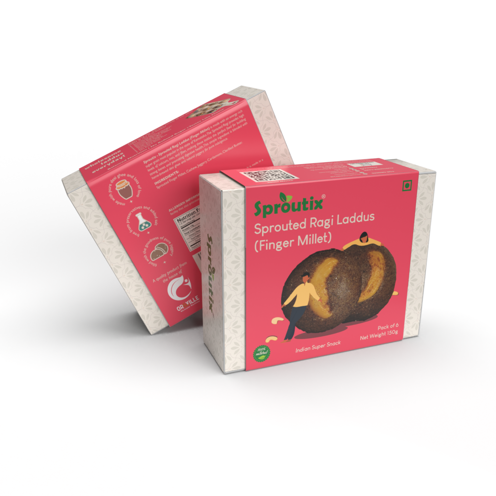 FLAVORY -  SPROUTED FINGER (RAGI) LADDU 150G